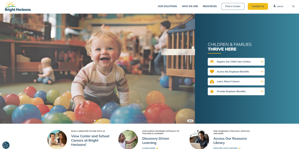 Bright Horizons - Design de Sites