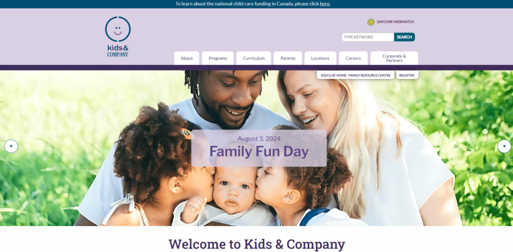 Kids Company - Design de Sites