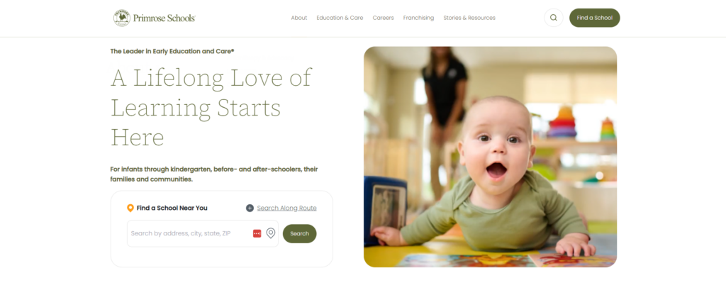 Primrose Schools - Design de Sites