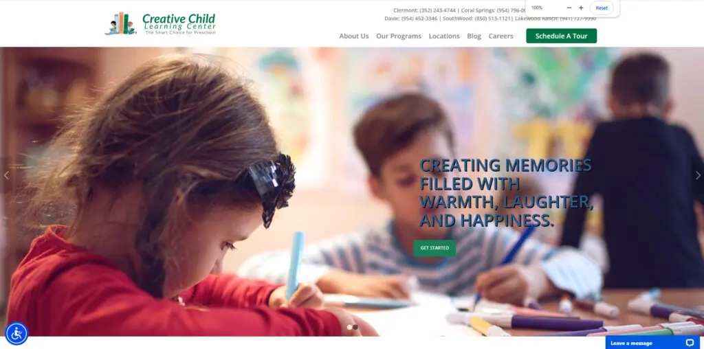 Centro de Aprendizagem Infantil Criativa - Design de Sites