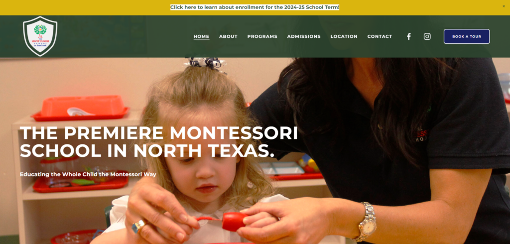 A Escola Montessori - Design de Sites