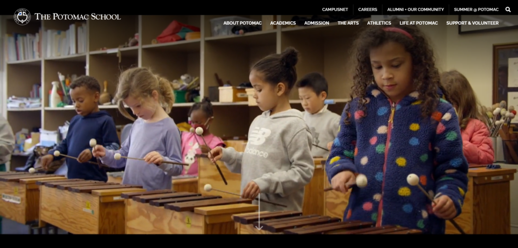 Escola Potomac - Design de Sites