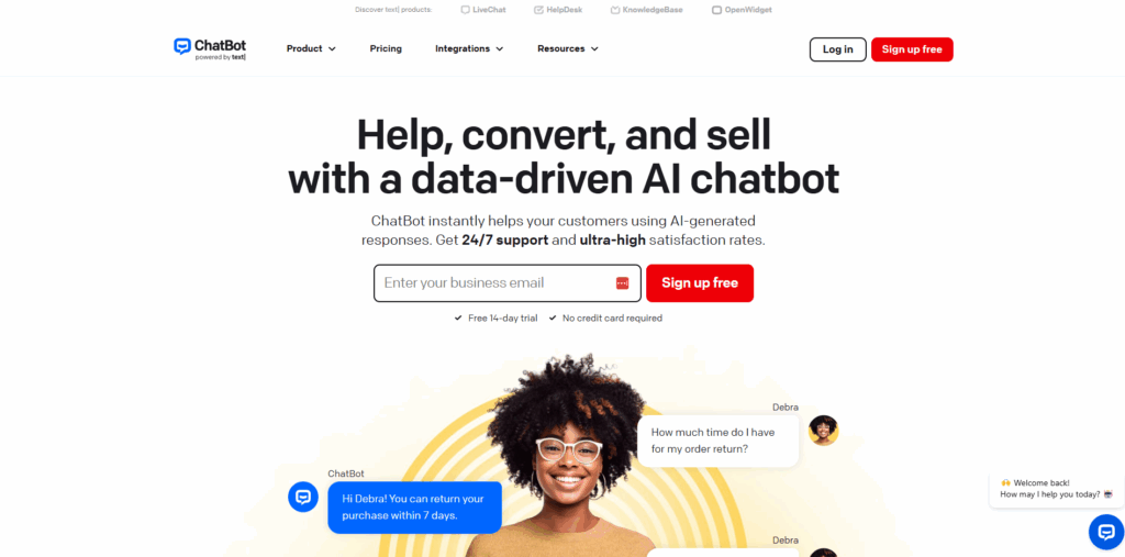 - B2B Website Platform Developer - Bright Vessel チャットボット