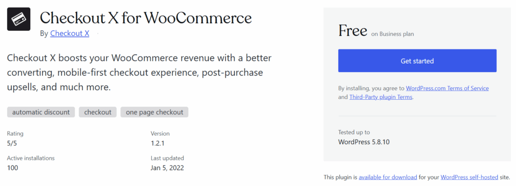 Checkout X voor WooCommerce