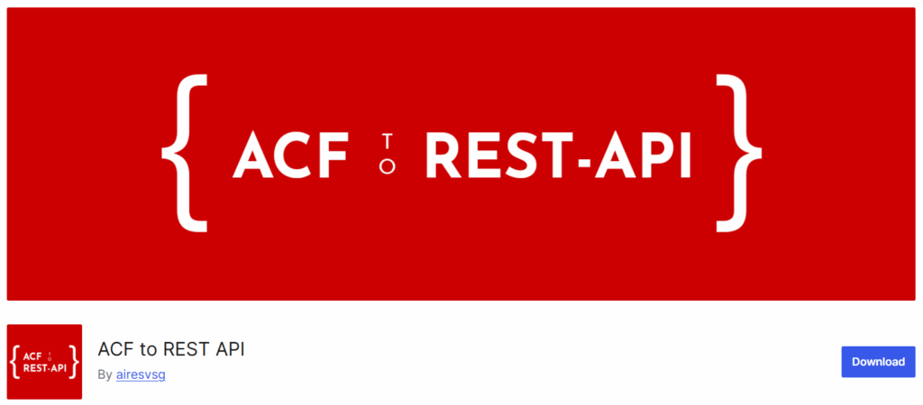 ACF to REST API