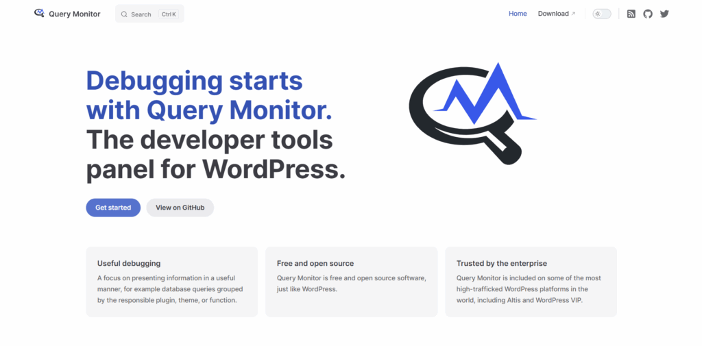 Query Monitor - B2B Website Platform Developer - Bright Vessel Monitoraggio delle query