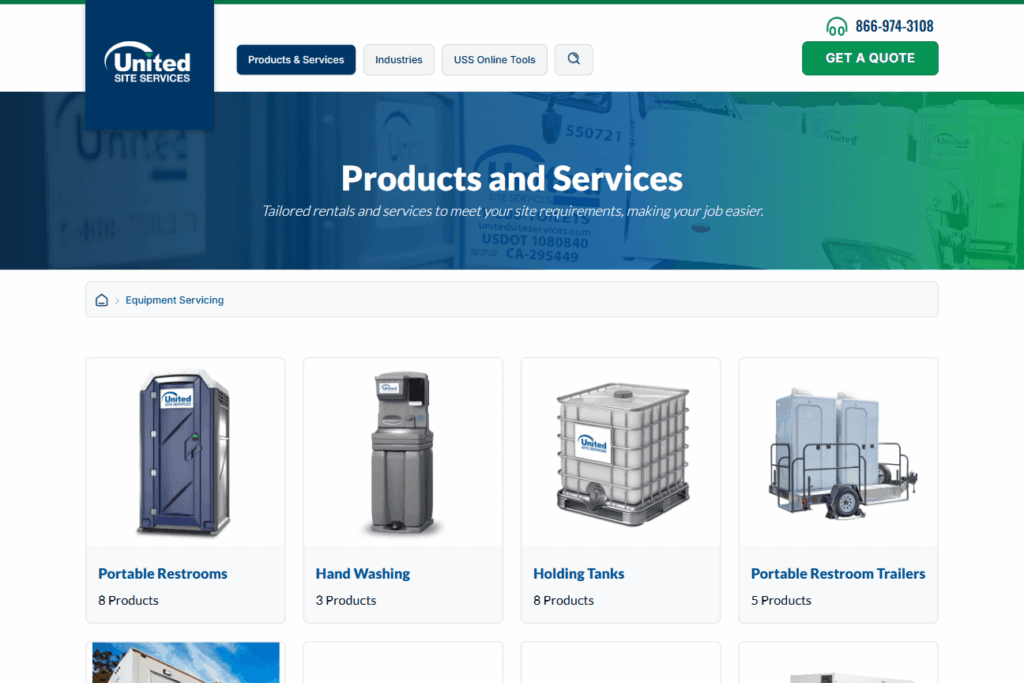 What-Site-Services-We-Offer-United-Site-Services-10-02-2025_10_42_AM - B2B Website Platform Developer - Bright Vessel