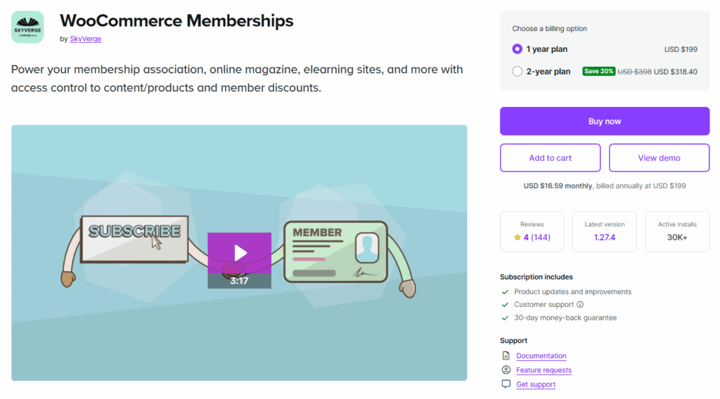 WooCommerce Memberships