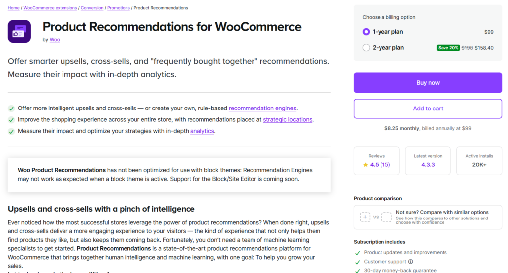 Product Recommendations for WooCommerce