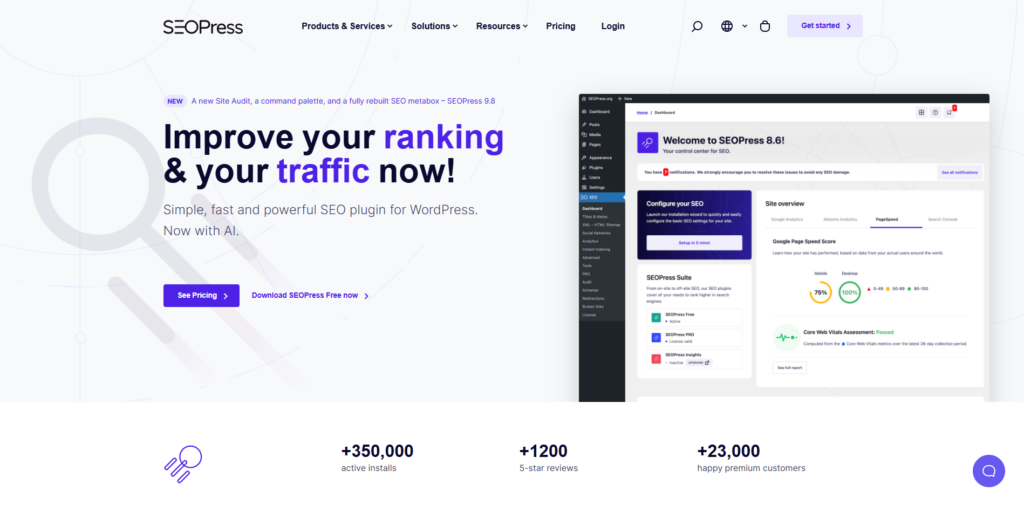 SEOPress - B2B Website Platform Developer - Bright Vessel SEOPress