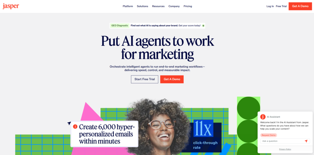 Jasper - B2B Website Platform Developer - Bright Vessel Jaspe