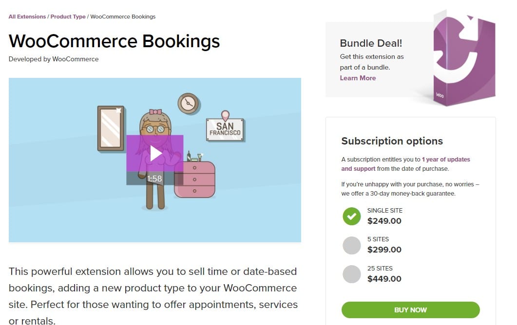 WooCommerce Bookings