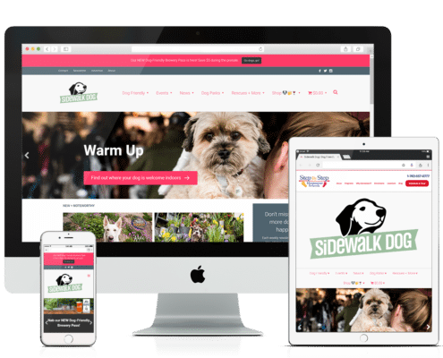 WooCommerce and Wordpress Website - Sidewalk Dog