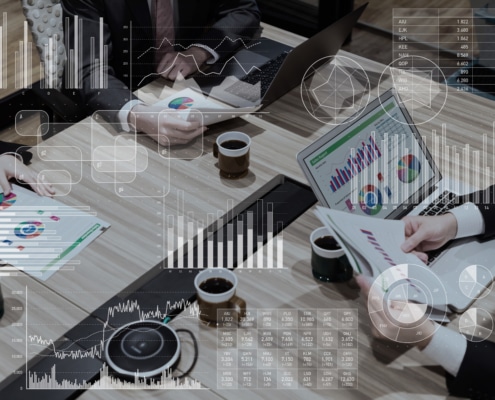 Business marketing and management concept
