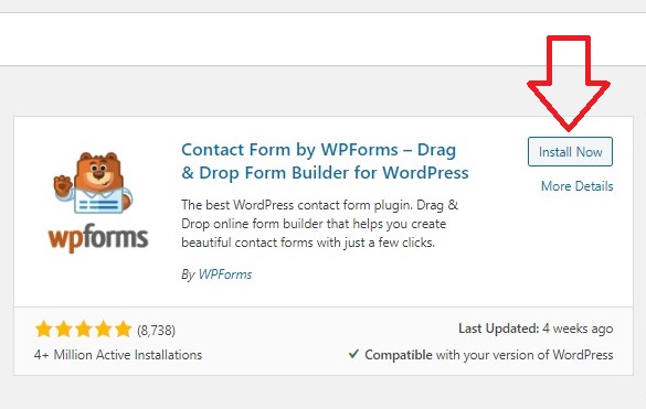 wordpress plugin install