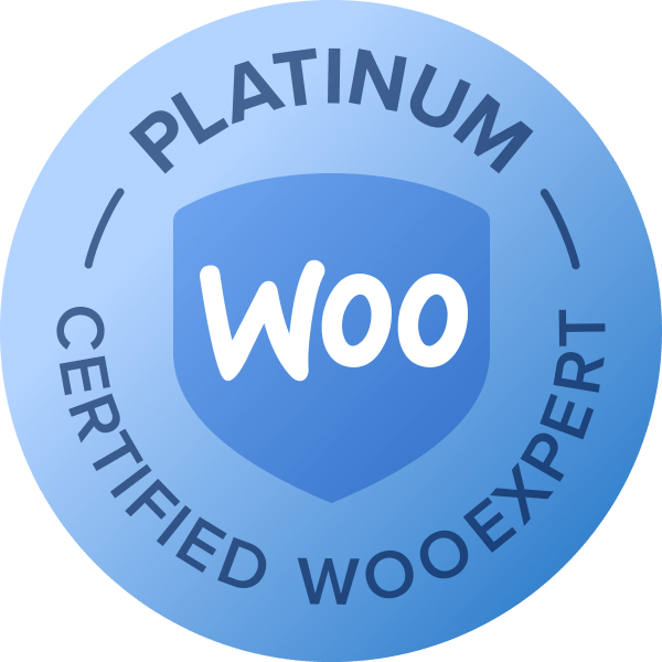 WooExpert Platinum Certified Round Badge Logo