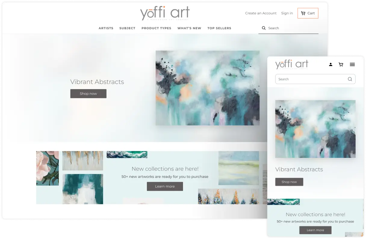 Yoffi Art Portfolio Case Study Feature Image