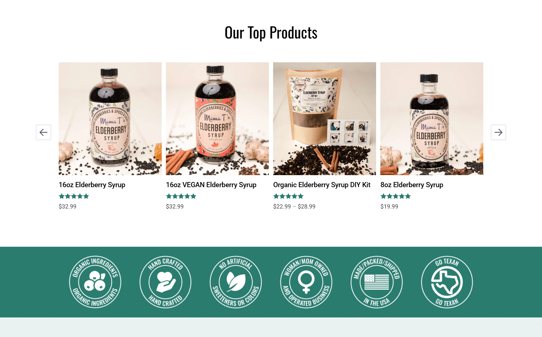 Mama T's - B2B Website Platform Developer - Bright Vessel