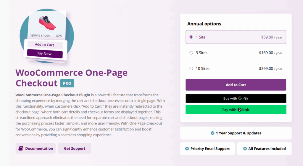 Pago en una página de WooCommerce