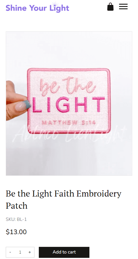 Be-the-Light-Faith-Embroidery-Patch-Shine-Your-Light-09-25-2025_03_20_PM - B2B Website Platform Developer - Bright Vessel